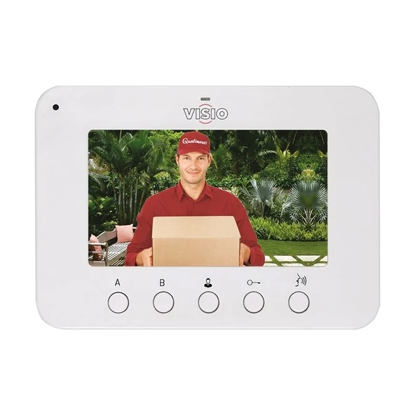 Mas Visio 4.3'' Görüntülü Diyafon Beyaz ürün görseli 1