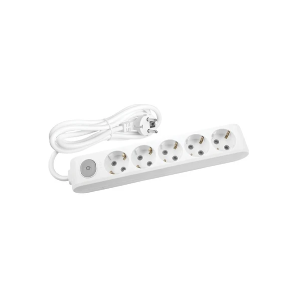 Viko ML-90117503 Multi-Let 5li Anahtarlı Çocuk Korumalı Topraklı 3 Metre Kablolu Grup Priz ürün görseli 1
