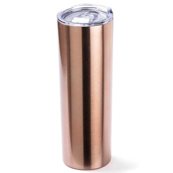 Tantitoni Pablo Paslanmaz Çelik Düz Termos 600ml Bronz ürün görseli 1