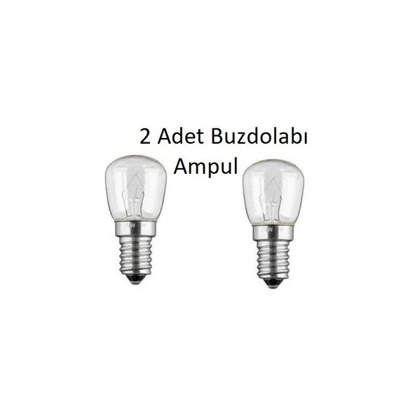 FullYedek Beko Buzdolabı Ampul 15 Watt E14 Duy Ince Dip Ampul 15 Watt Ampül Parfüm Ampul , 2 Adet ürün görseli 1