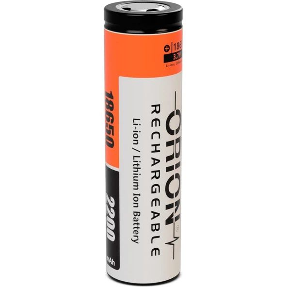 Orion 18650 3.7V 2200MAH Şarj Edilebilir Li-Ion Pil ürün görseli 1