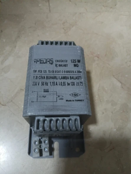Pedaş 125W Civa Buharlı Ampul Balastı, 125 W Mekanik Balast ürün görseli 1