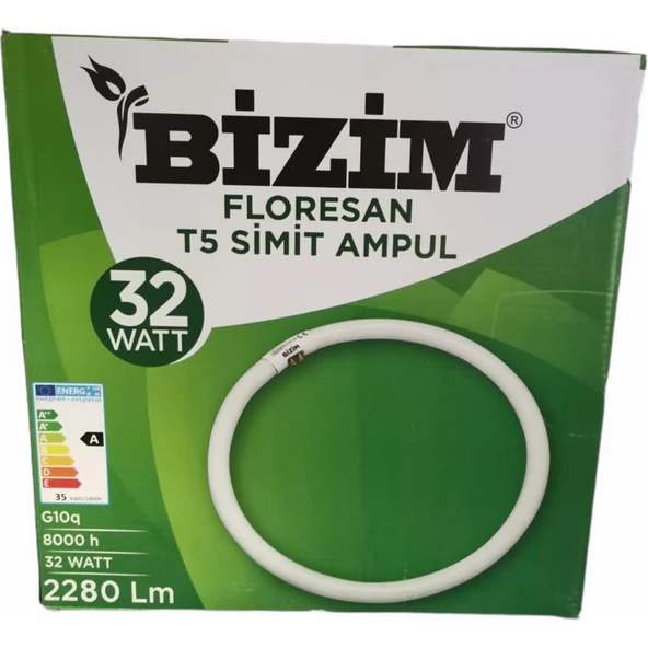 Bizim Klite Floresan T5 İnce Tip Simit Floresan Ampul 32 Watt ürün görseli 1
