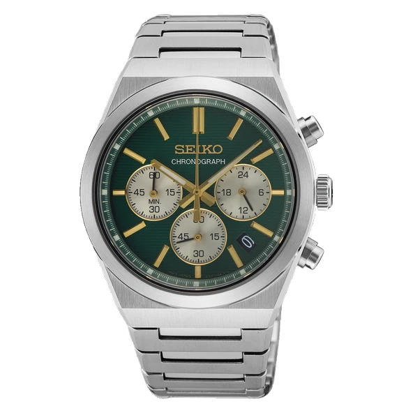 Seiko SSB461P1 Kronograf Safir Camlı Çelik Kordon Çelik Kasa 10 ATM Suya Dayanıklı  Metalik Renk Erkek Kol Saati ürün görseli 1