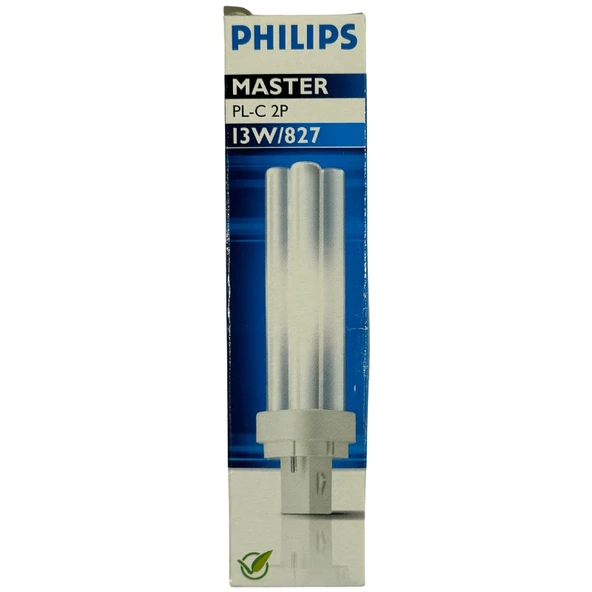 Philips Master 13W 827 2700K (Sarı Işık) 2 Pinli G24D-1 Duylu Plc Ampul ürün görseli 1