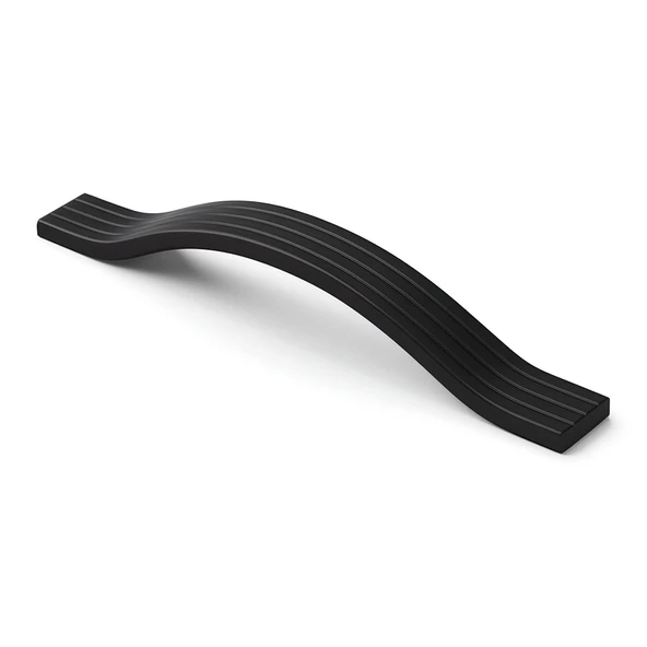 Akasya Siyah 160 mm Çizgili Metal Mobilya Kulpu Çizgili Model Dayanıklı Uzun Ömürlü Modern Tasarım ürün görseli 1