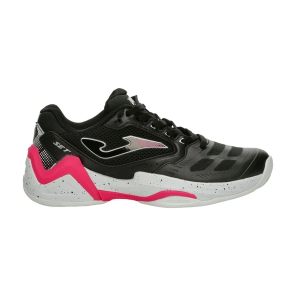Joma Set Lady Kadın Siyah Pembe Tenis Ayakkabı ürün görseli 1