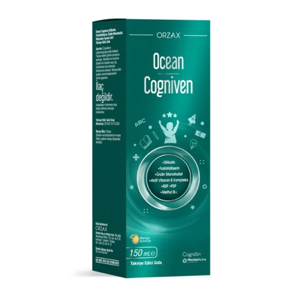Orzax Ocean Cogniven Mango Aromalı Takviye Edici Gıda 150 ml ürün görseli 1