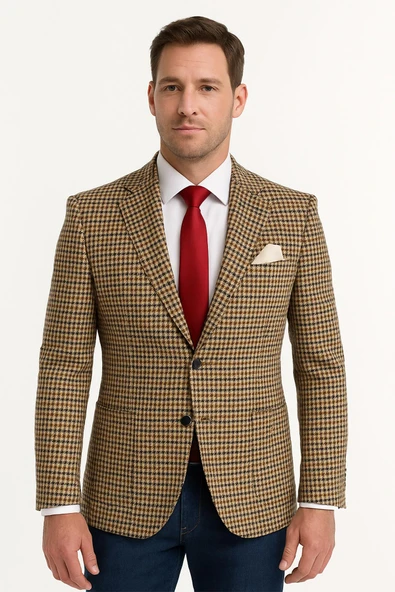 Erkek Tek Ceket Slim Fit - Resim 2