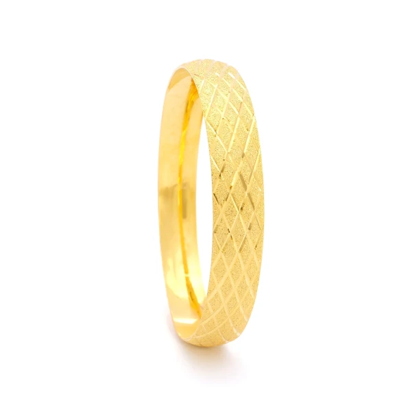 Altın Kaplama İmitasyon 1cm Baklava Model Bilezik BLZ-3122 ürün görseli 1