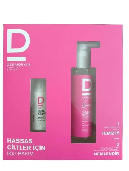 Dermoskin Ato Cleansing Oil 200 Ml + Cica Exosome Moisturizing Cream 33 Ml ürün görseli 1