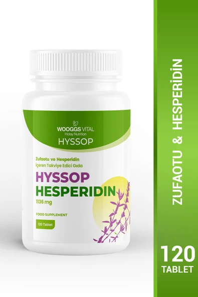 Hyssop Zufaotu Ve Hesperidin içeren Takviye Edici Gıda 120 Tablet ürün görseli 1
