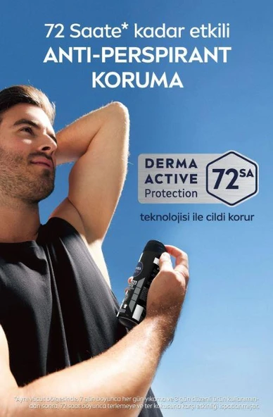 Nivea Men Black & White İnvisible Deodorant 200 Ml - Resim 4