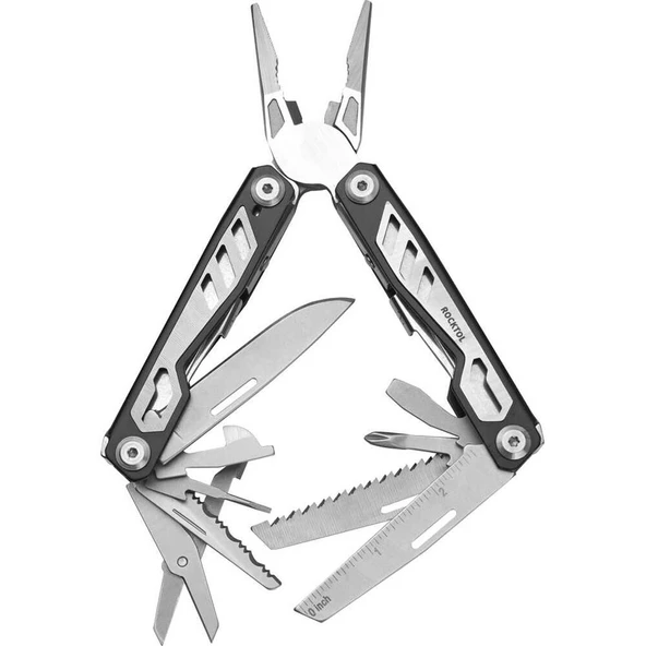 Rocktol 16 Fonksiyonlu Multi Tool Pense (Kılıflı) ürün görseli 1