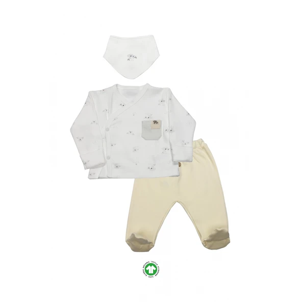 Bistyle 3lü Zıbın Takım Lıttle Koala 13109 Gri ürün görseli 1