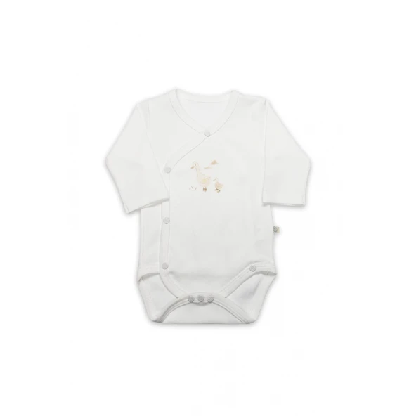 Bistyle Kruvaze  Body Uzun Kol Welcome Baby Duck 17108 Sarı ürün görseli 1