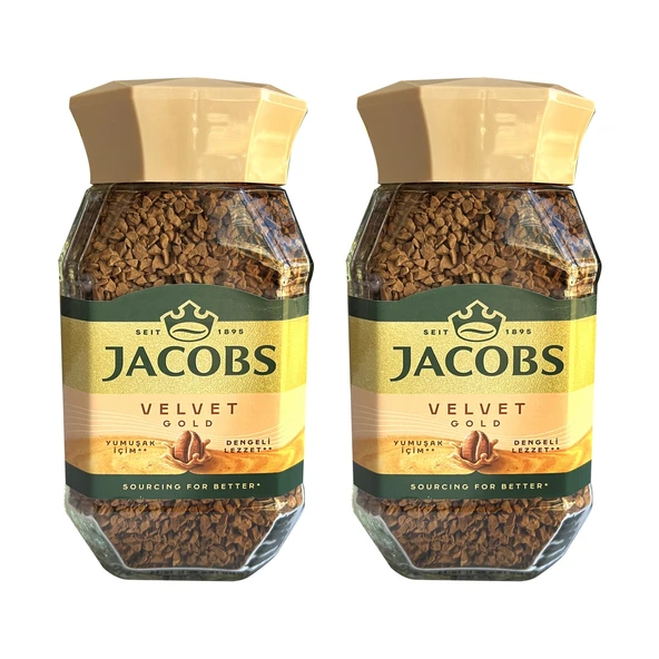 Jacobs Velvet Gold 100 gr Çözünebilir Kahve x 2 Adet ürün görseli 1