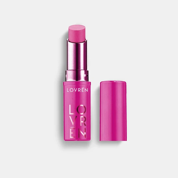 Lovren LB3 Lip Stick Balm Color Boost Fuchsia Fuşya Nemlendirici Dudak Balmı ürün görseli 1