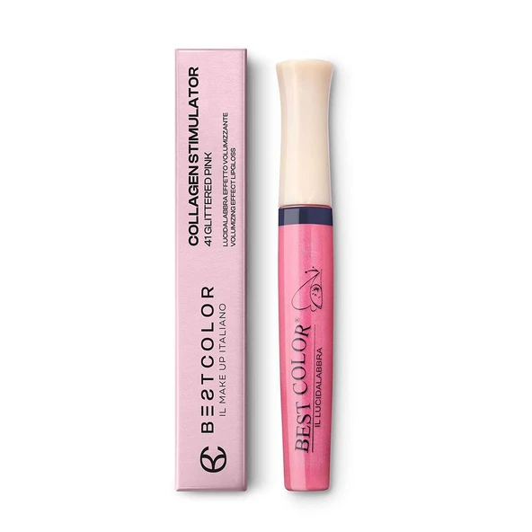 Best Color Collagen Stimulator Volumizing 41 Gül Yaprağı Dudak Parlatıcısı ürün görseli 1
