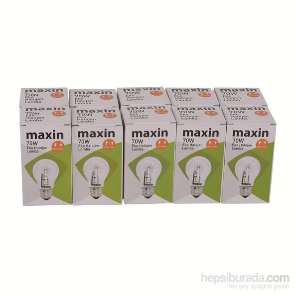 Gold Light 100W E27 Eko Halojen Ampul-Şeffaf 10'lu Paket ürün görseli 1