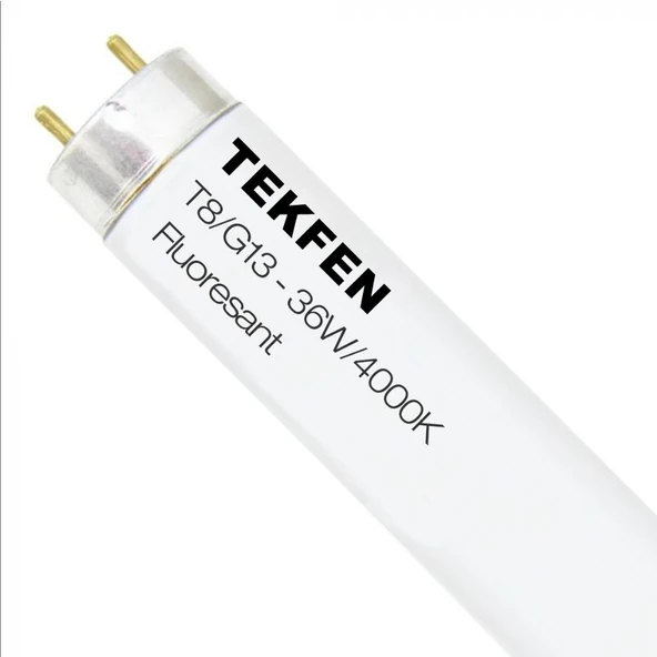 Tekfen 36W 4000K T8 G13 Floresan Ampul 5 Adet ürün görseli 1