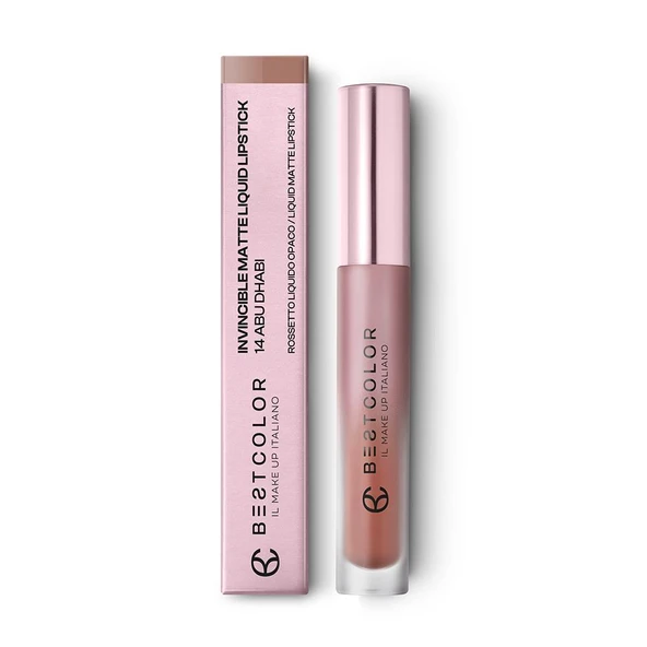 Best Color Invincible Matte Liquid 14 Abu Dabi Likit Ruj 4ML ürün görseli 1