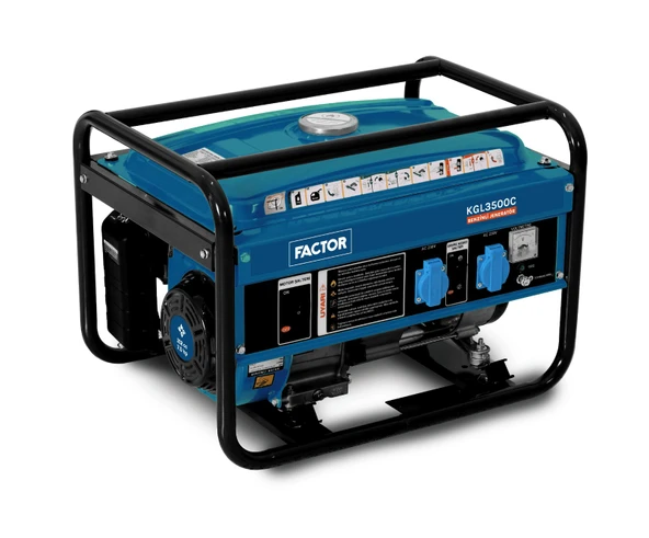 Factor KGL3500C Benzinli Jeneratör İpli 3.5 KVA ürün görseli 1
