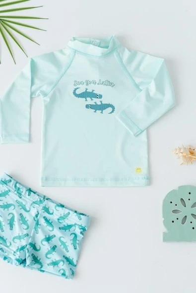 Mama-Yoyo UV Korumalı Uzun Kollu Mayo Seti Crocco ürün görseli 1