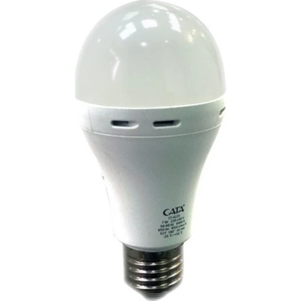 Cata CT-4229 7W/6400K Şarjlı LED Ampul (Beyaz) Cata ürün görseli 1