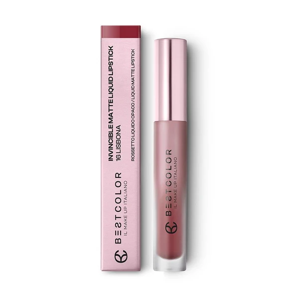 Best Color Invincible Matte Liquid 16 Lizbon Likit Ruj 4ML ürün görseli 1