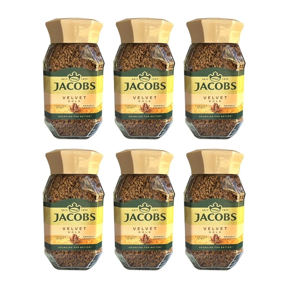 Jacobs Velvet Gold 100 gr Çözünebilir Kahve x 6 Adet ürün görseli 1