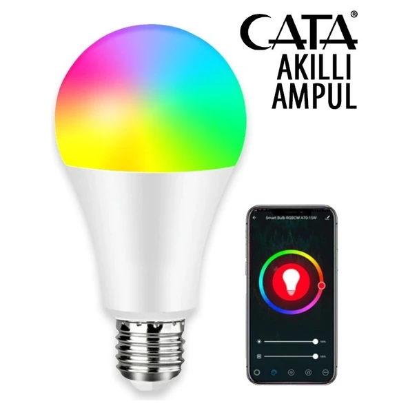 Cata CT-4000 9W Akıllı LED Ampul E27 16 Milyon Renk ürün görseli 1