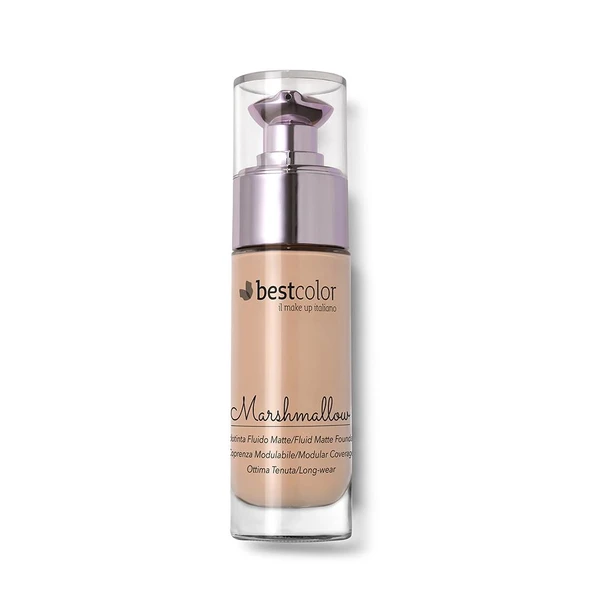 Best Color Fuild Matte Marshmallow A02 Krem Karamel Ton Likit Fondöten ürün görseli 1