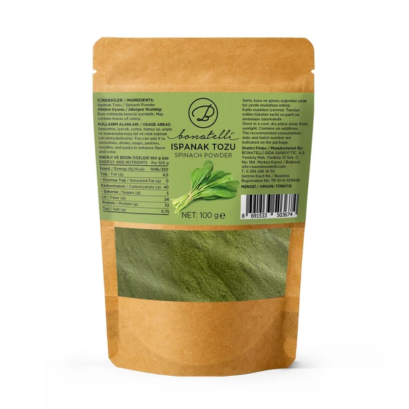 Ispanak Tozu 100 G ürün görseli 1