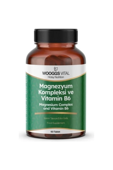 Wooggs Vıtal Magnezyum Kompleksı Ve Vıtamın B6 Iteg 60 Tablet ürün görseli 1