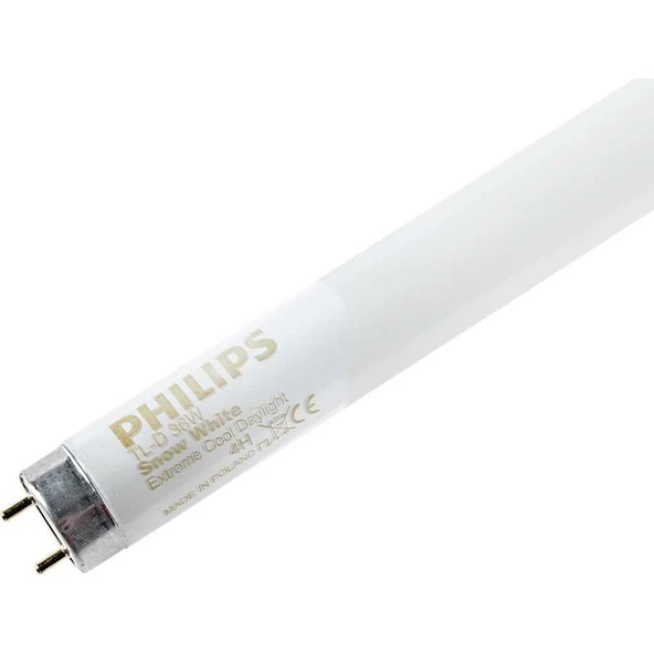 Philips 36W G13 Duylu T8 Philips Floresan 12000K (Kar Beyazı) ürün görseli 1