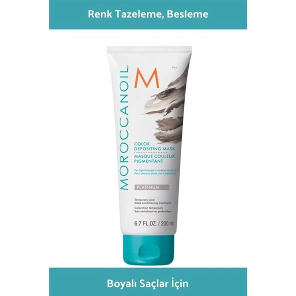 Moroccanoil Depositing Platinum Renk Tazeleyeci Bakım Maskesi 200ML ürün görseli 1