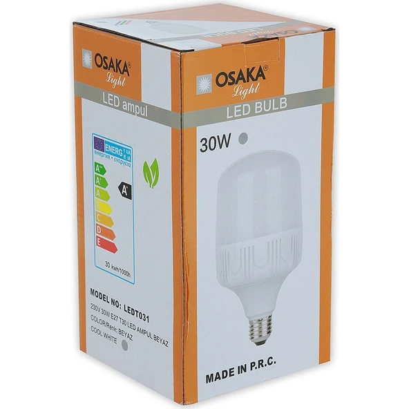 Osakalight 30W-200watt Yüksek Watt Led  Ampul E27 Beyaz ürün görseli 1