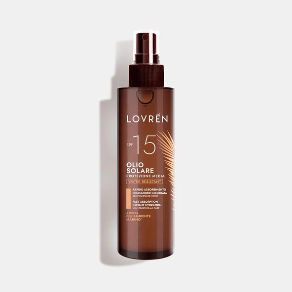 Lovren Solaire Double Sun Sun Oil SPF15 Güneş Koruyucu Güneş Yağı 100ML ürün görseli 1
