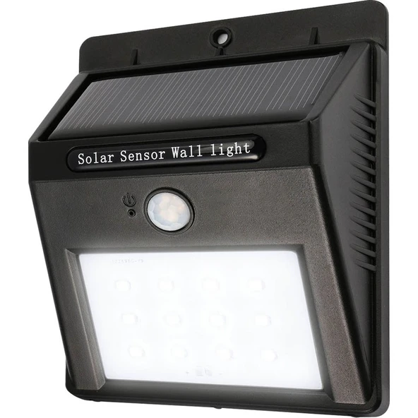 Sensörlü Led Solar Armatür, Güneş Enerjili Led Duvar Aplik ürün görseli 1