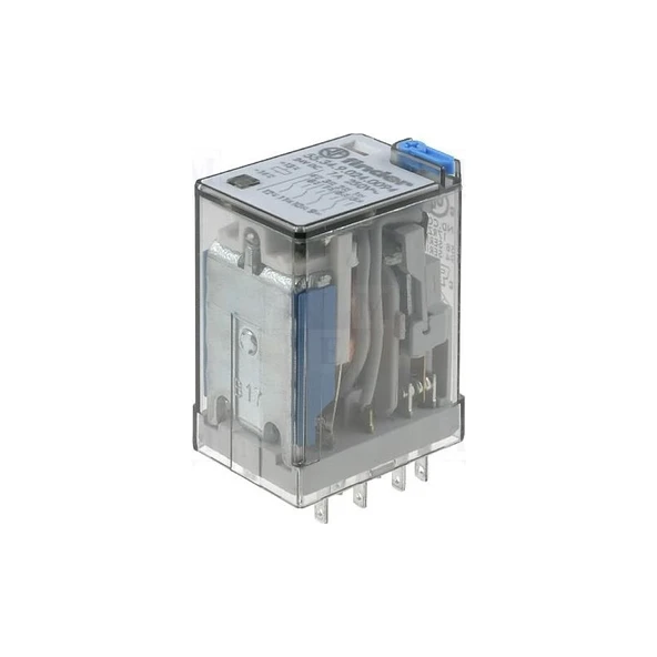 Finder Dört Kontaklı Endüstriyel Röle 12 V. Dc Bobinli (55.34) ürün görseli 1