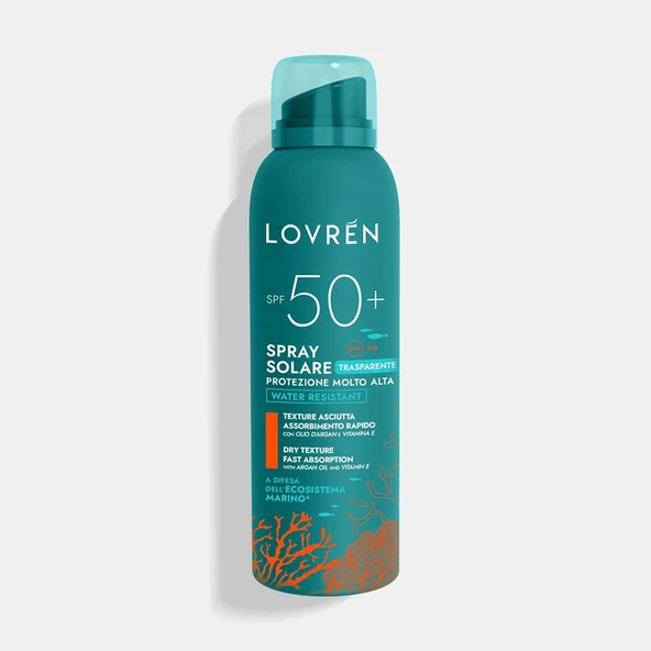 Lovren Solaire Sunscreen Very High Protection Face Body Spray SPF50+ Yüz ve Vücut Sprey Güneş Kremi 150ML ürün görseli 1