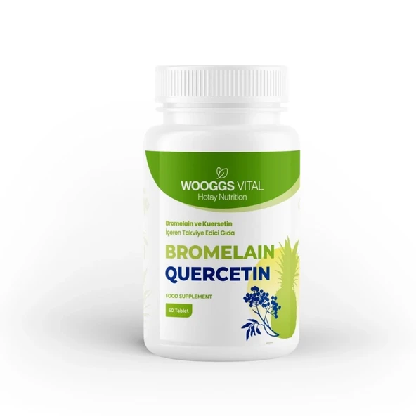 Wooggs Vital Bromelain ve Kuersetin 60 Tablet ürün görseli 1