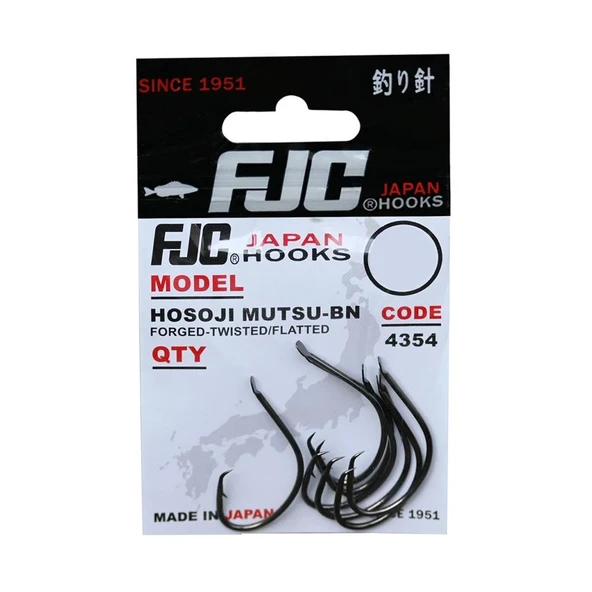 FJC 4354 Hosoji Mutsu Black Nickel İğne ürün görseli 1