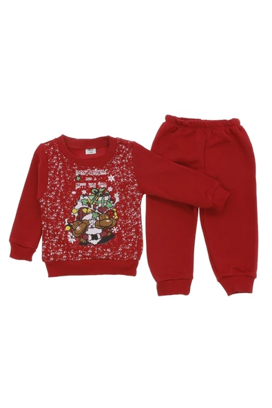 Unisex Bebe Takım Noellik Baskılı ürün görseli 1