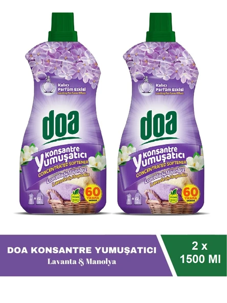 Doa Konsantre Çamaşır Yumuşatıcı Lavanta Manolya 1500 Ml x 2 Adet ürün görseli 1