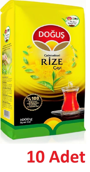 Doğuş Rize Sarı Çay 1000 gr x 10 adet ürün görseli 1