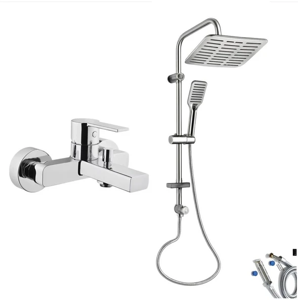 Artema Flo S Banyo Bataryası + Doppo Siena Lux Tepe Duş Sistemi ürün görseli 1
