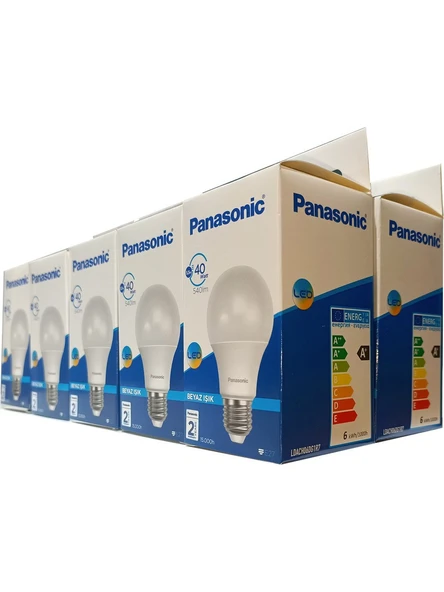 Panasonic 10 Adet E27 LED Ampul 5.5W 540LM 6500K ürün görseli 1