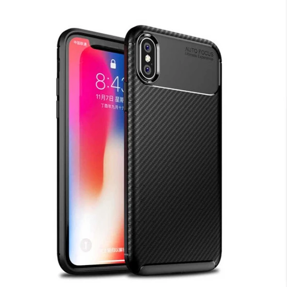 Zore Apple ile uyumlu iPhone XS 5.8 Kılıf Negro Silikon Kapak ürün görseli 1